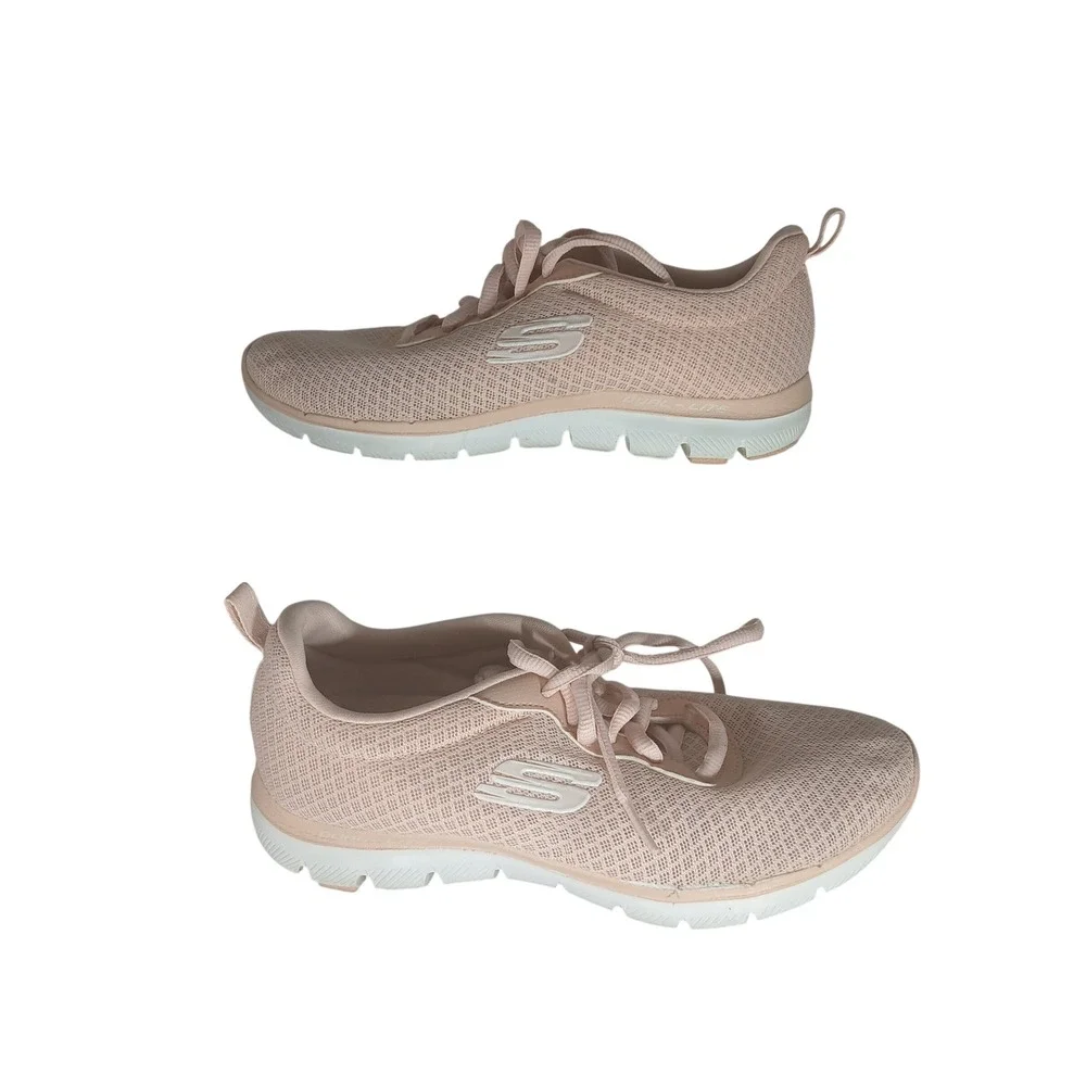 Skechers Air Cooled Memory Foam Pink Mesh Slip On‎ Sneakers Women's Size 6